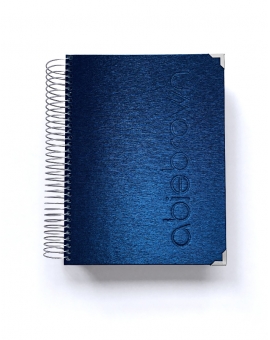 Organizador Personal A5 Azul Metalizado