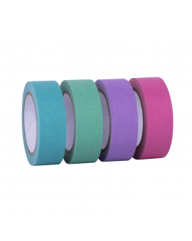 Set de 4 washi tapes de colores pastel