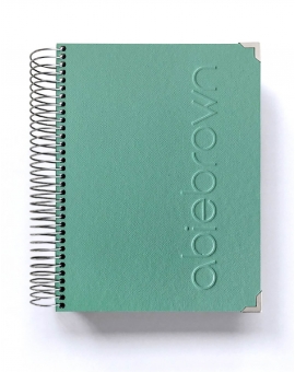 Cuaderno de notas A5 Verde Mar Liso